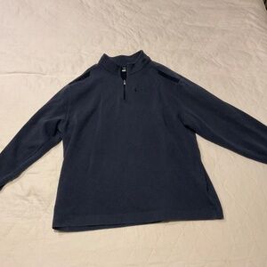 Nike Golf Dri-Fit Mens XL 1/4 Zip Dark Blue Navy Pullover Jacket Cotton Blend